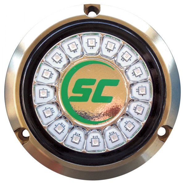 Shadow Caster® - SCM-16 4" Aqua Green 7000 lm Surface Mount Underwater LED Light