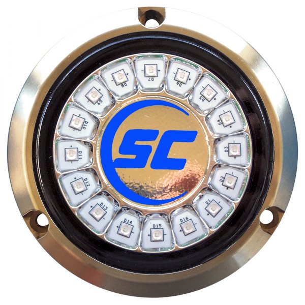 Shadow Caster® - SCM-16 4" Ultra Blue 7000 lm Surface Mount Underwater LED Light