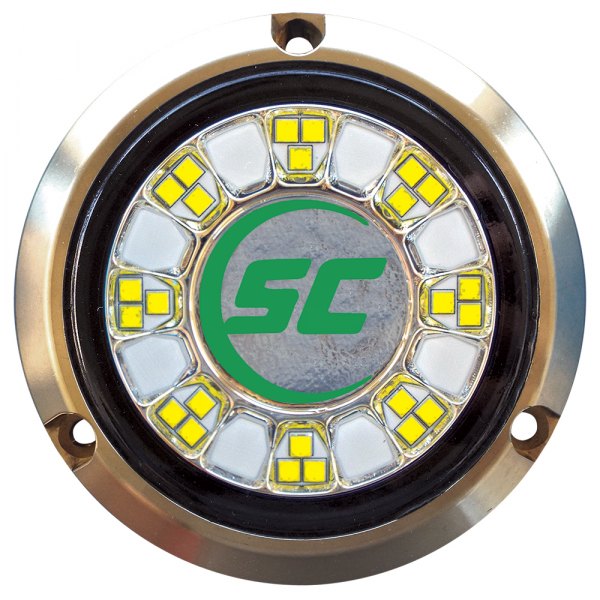 Shadow Caster® - SCM-24 4" Aqua Green 7500 lm Surface Mount Underwater LED Light