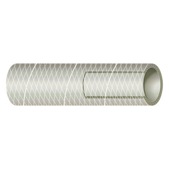 Shields Hose® - 3/4" D x 50' L Clear White PVC Heavy Duty Reinforced Fresh Water Hose