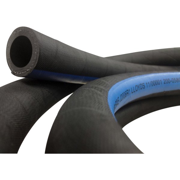 Shields Hose® - 3.5" x 6.25' Black Synthetic Rubber Exhaust Hose w/o Wire