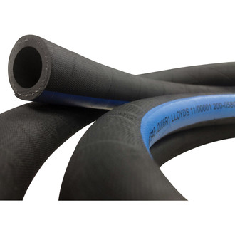 Shields Hose® - 3.75" x 6.25' Black Synthetic Rubber Exhaust Hose w/o Wire