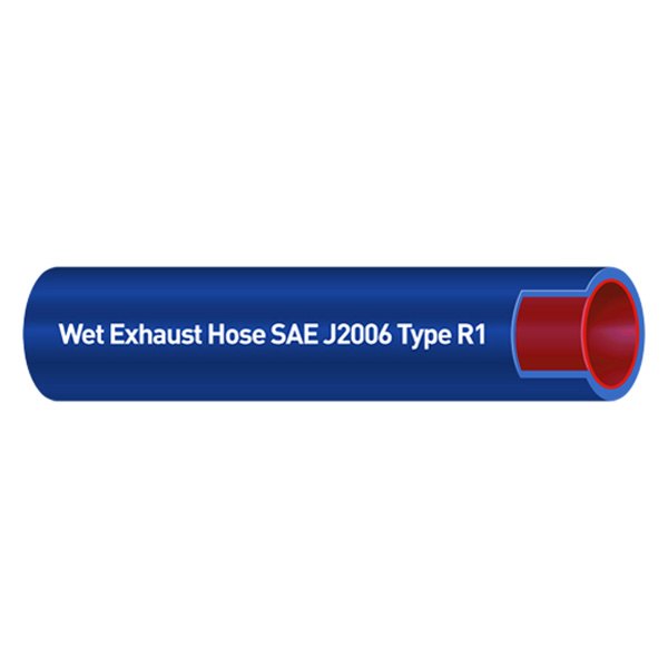 Shields Hose® - Nautiflex 2-1/2" x 3' Blue Silicone Exhaust Hose