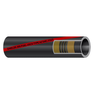 Shields Hose® - 355 Series 1-1/2" x 25' Type A2 Fuel Line