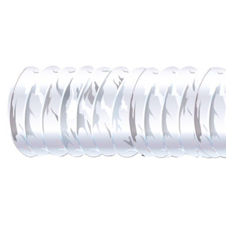 Shields Hose® - 50' L x 4" D White Vinyl Ventilation Hose