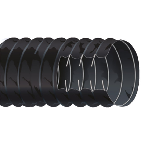 Shields Hose 4-inch X 50-foot Black Vinylvent Ducting - Marine Series 400 & 402 Bilge Vent Hose
