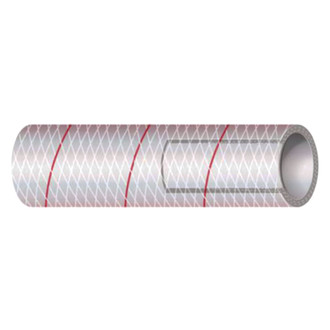 Shields Hose® - 5/8" D x 50' L Clear PVC Reinforced Fresh Water Hose with Red Tracer