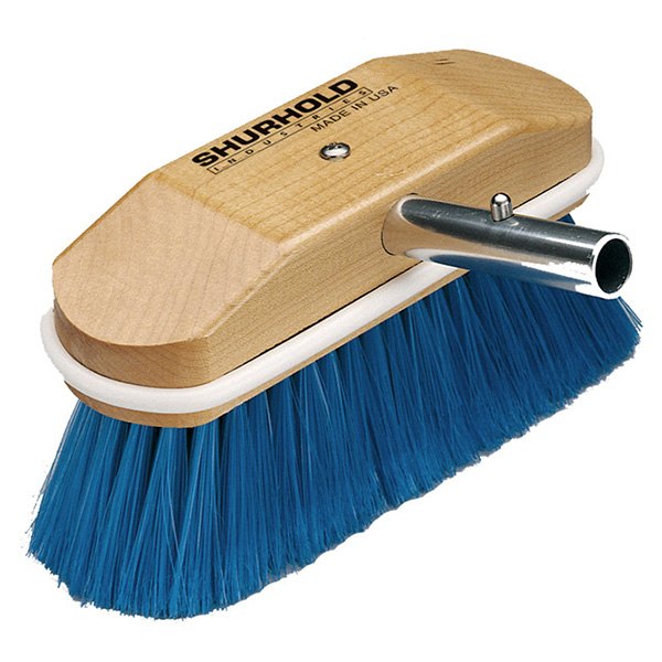 Shurhold® - 8" L Polystyrene Blue Extra Soft Window & Hull Brush