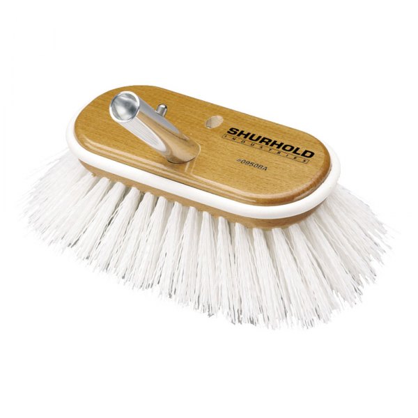 Image may not reflect your exact product!Shurhold® - 6" L Polypropylene White Extra Stiff Deck Brush