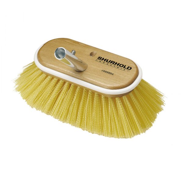 Shurhold® - 6" L Polypropylene Yellow Medium Deck Brush