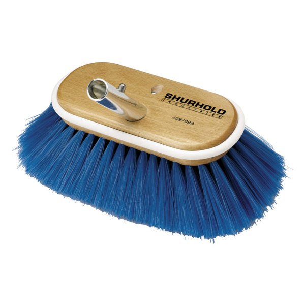 Image may not reflect your exact product!Shurhold® - 6" L Nylon Blue Extra Soft Deck Brush