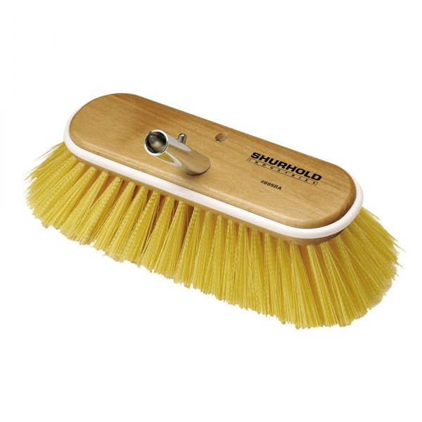 Shurhold® - 10" L Polystyrene Yellow Medium Deck Brush