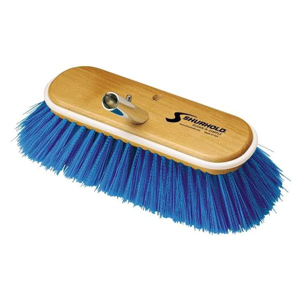 Image may not reflect your exact product!Shurhold® - 10" L Nylon Blue Extra Soft Deck Brush