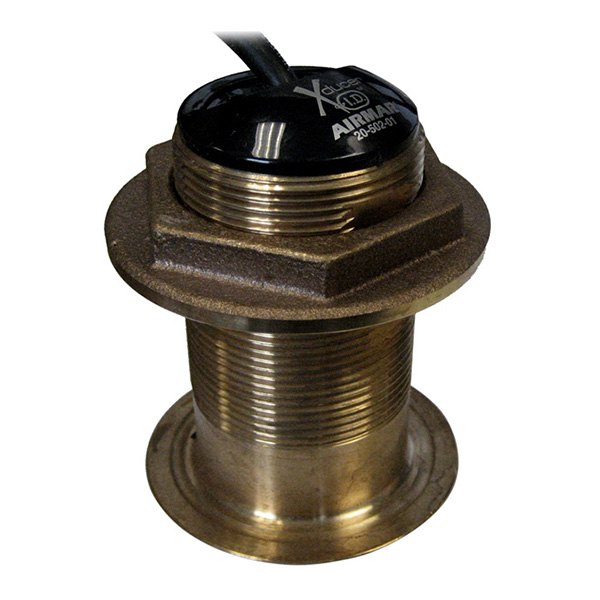 SI-TEX® - Tilted Element™ B-60-12-CX Bronze Flush Thru-hull Mount Transducer w/o Cable for CVS-126/128 Fish Finders