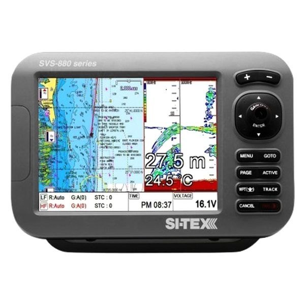 SI-TEX® - SVS-1010 10.1" GPS Chartplotter with Navionics Gold North American Charts and Internal GPS Antenna