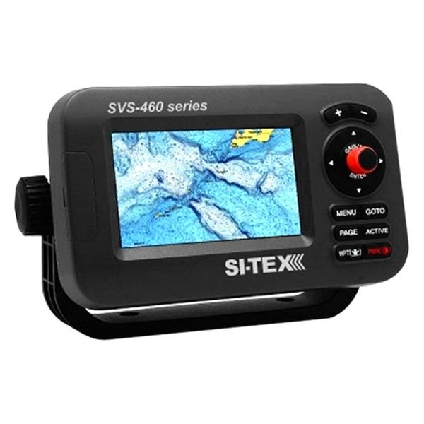SI-TEX® - SVS-460 4.3" GPS Chartplotter with Navionics Gold North American Charts and External GPS Antenna