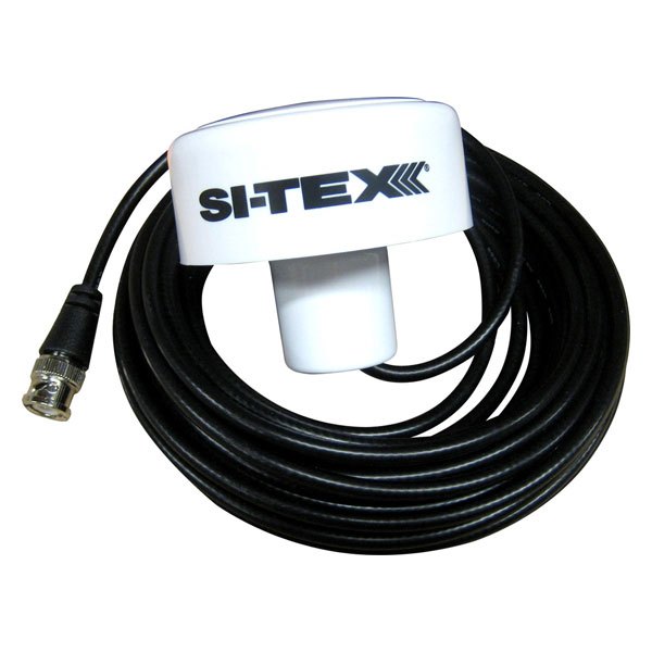 SI-TEX® - White GPS Antenna with 10' Cable for SVS Series Chartplotters