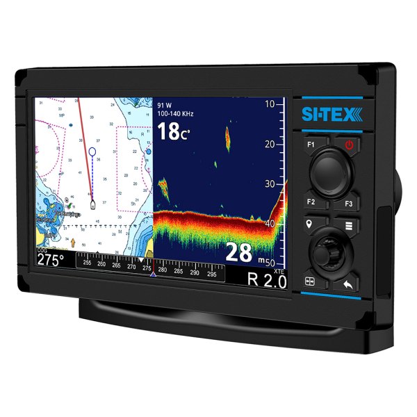 SI-TEX® - NavPro 900F 9" Fish Finder/Chartplotter with US Coastal & Rivers Continental 4D Charts w/o Transducer