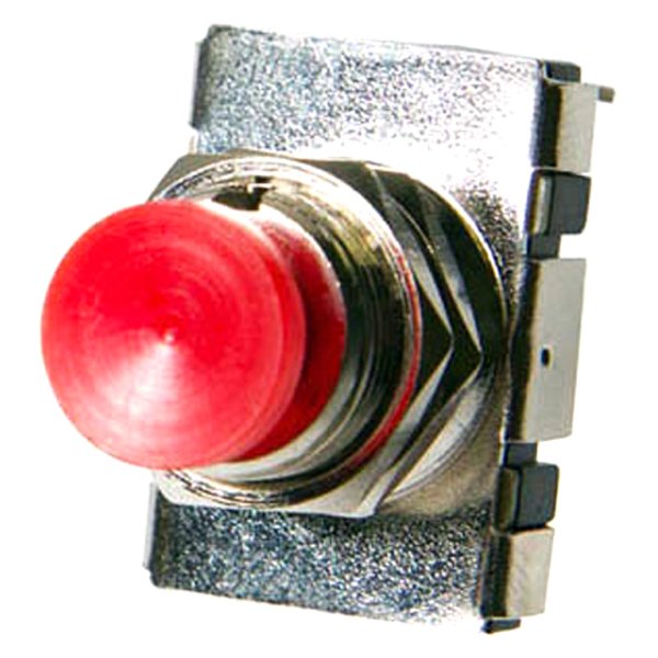 Sierra® - Compact 12 V DC 15 A Off/(On) Red SPST Push Button Switch with Red Button