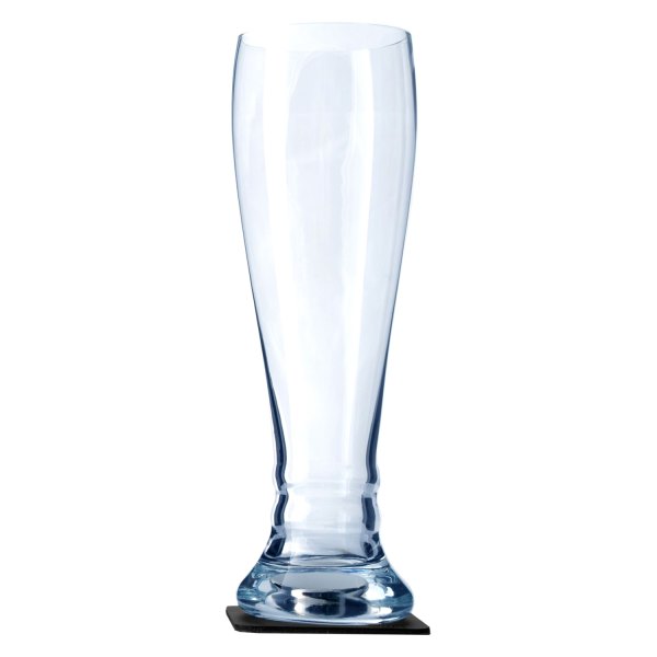 Silwy® - 500 ml Transparent Crystal Magnetic Wheat Beer Glass with Black Metal-Nano-Gel-Pad