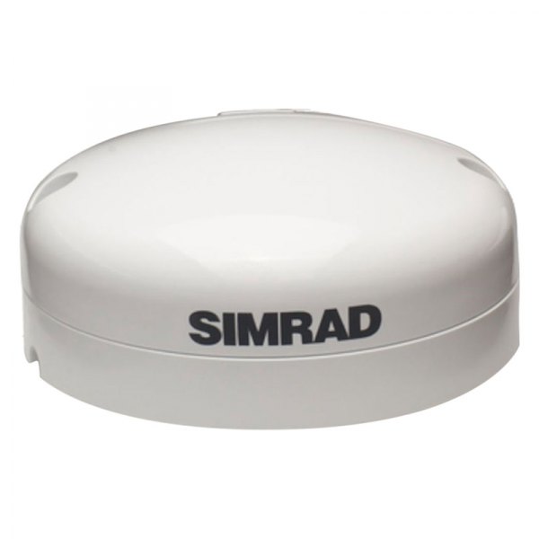 Simrad® 000-11043-002 - GS25 White GPS Antenna with 9' NMEA and Pole Mount - BOATiD.com