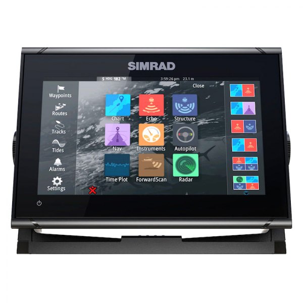 Simrad® - GO9 XSE 9" Fish Finder/Chartplotter with HDI Transducer, C-Map Discover Charts