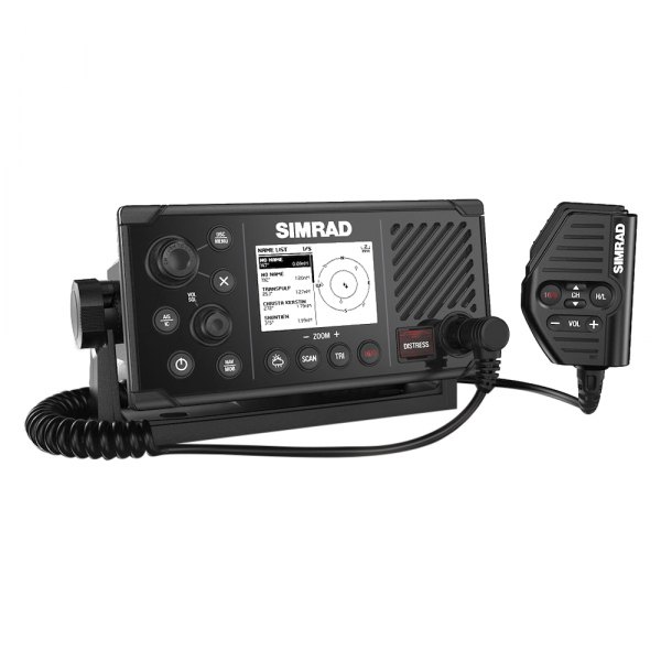 Simrad® - RS40-B 25W RF/30W Hailer Black Fixed Mount VHF Radio with GPS-500 Antenna
