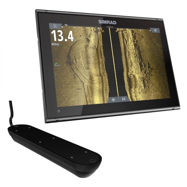 Simrad® - GO12 XSE 12" Fish Finder/Chartplotter with Active Imaging™ Transducer, C-Map Insight Pro Charts