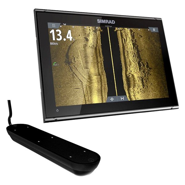 Simrad® - GO12 XSE 12" Fish Finder/Chartplotter with Active Imaging™ Transducer, C-Map Discover Charts