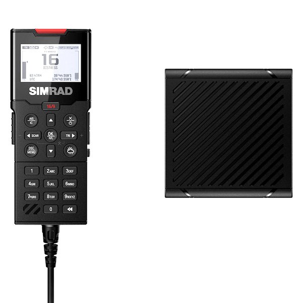 Simrad® - HS100 Black Wired Handset with VHF Speaker for V100/RS100-B Radios