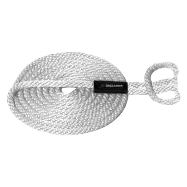Image may not reflect your exact product! Soft Lines® - 3/8" D x 20' L White Boat Dock Line/Mooring Rope