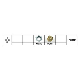 SOLAS Propellers® - Propeller Installation Hardware for 9.9 hp Mercury