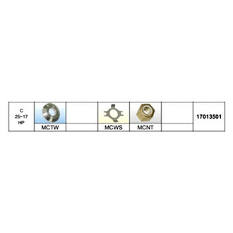 SOLAS Propellers® - Propeller Installation Hardware for 25 hp Mercury