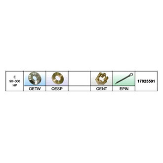 SOLAS Propellers® - Propeller Installation Hardware for 300 hp Johnson/Evinrude