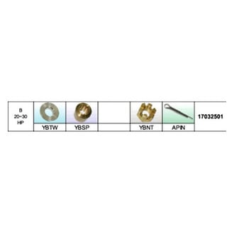 SOLAS Propellers® - Propeller Installation Hardware for 30 hp Yamaha