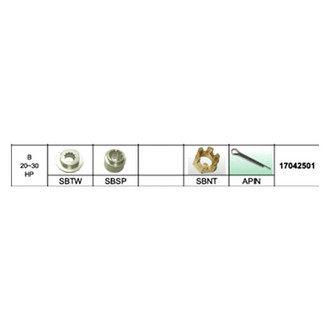 SOLAS Propellers® - Propeller Installation Hardware for 20 hp Suzuki