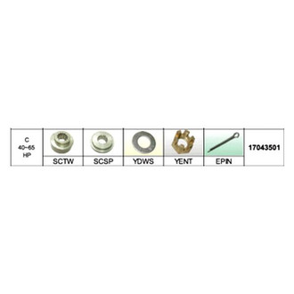 SOLAS Propellers® - Propeller Installation Hardware for 35 hp Suzuki