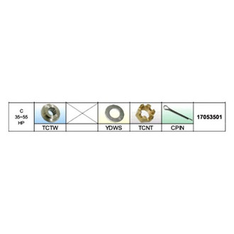 SOLAS Propellers® - Propeller Installation Hardware for 35 hp Tohatsu