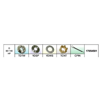 SOLAS Propellers® - Propeller Installation Hardware for 60 hp Tohatsu