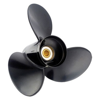 SOLAS Propellers® 4511-153-21 - Amita 3 E-Plus Series 15-5/16"D x 21"P RH Rotation 3-Blade Aluminum Thru Hub Exhaust Propeller with 15 Tooth Spline Hub for 150 hp Johnson/Evinrude