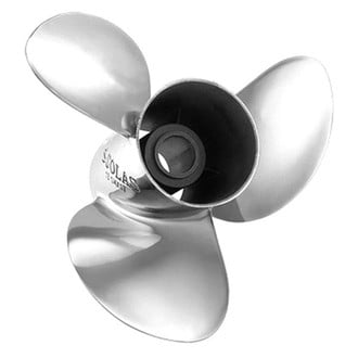 SOLAS Propellers® - Rubex NS3 Series 3-Blade Thru Hub Exhaust Propeller for 100 hp Mercury Engine