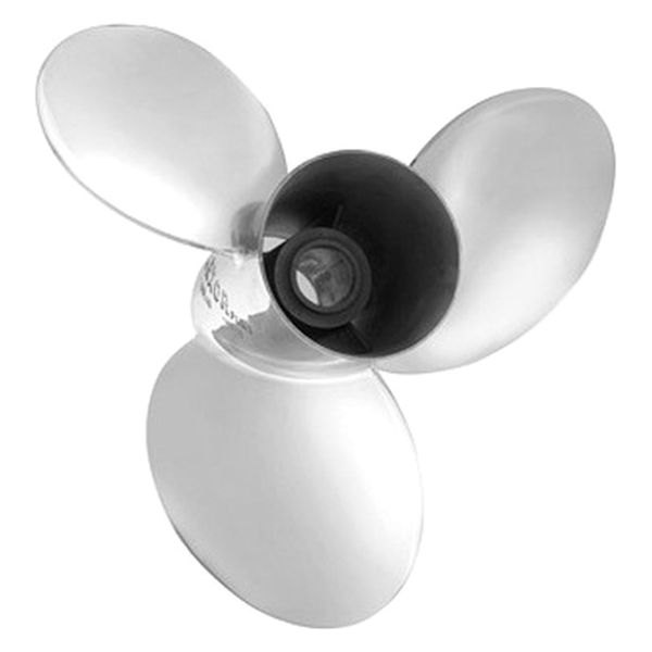 SOLAS Propellers® - Rubex S3 Series 15-1/8"D x 25"P RH Rotation 3-Blade Stainless Steel Thru Hub Exhaust Propeller for 225 hp Johnson/Evinrude