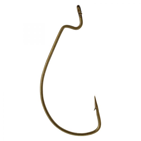 South Bend® - Extra Sharp 2/0 Size Bronze Worm Hooks, 10 Pieces