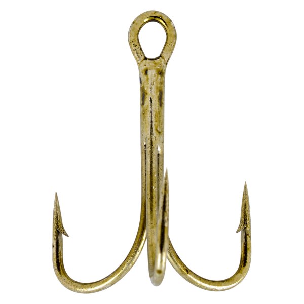 South Bend® - 2 Size Bronze Treble Hooks, 4 Pieces