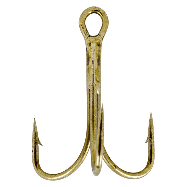 South Bend® - 12 Size Bronze Treble Hooks, 4 Pieces