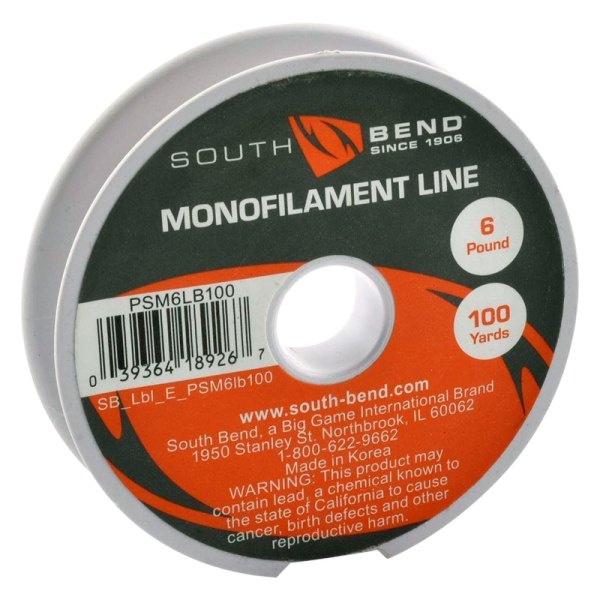 South Bend® - 100 yd 6 lb Clear Monofilament Line