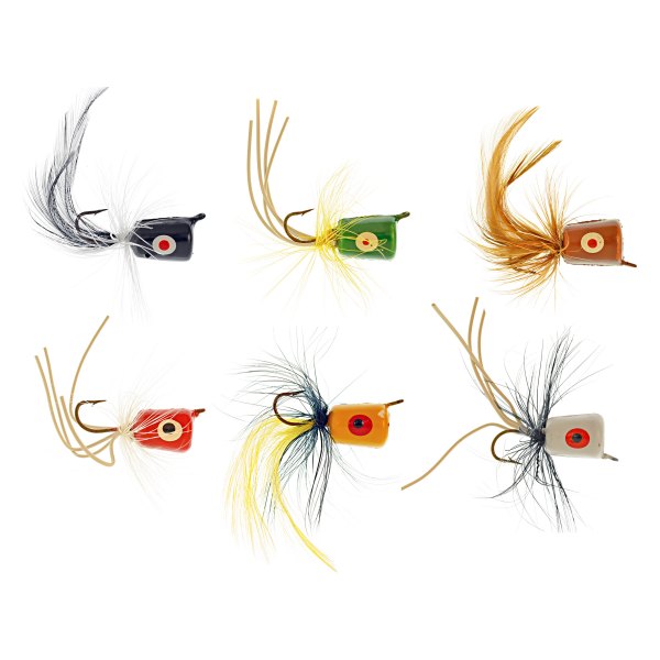 South Bend® - Assorted Popper Fly Lure Kit, 6 Pieces