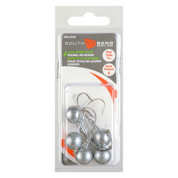 South Bend® - Non-Lead Round 3/8 oz. Jig Heads