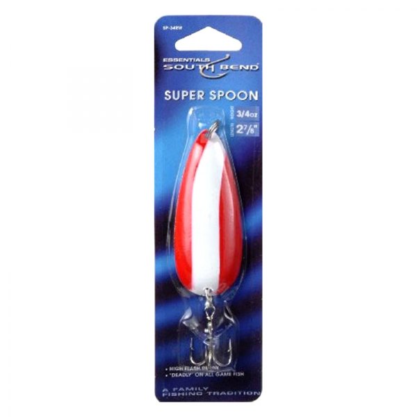 South Bend® - Super 2-7/8" 3/4 oz. Red/White Spoon