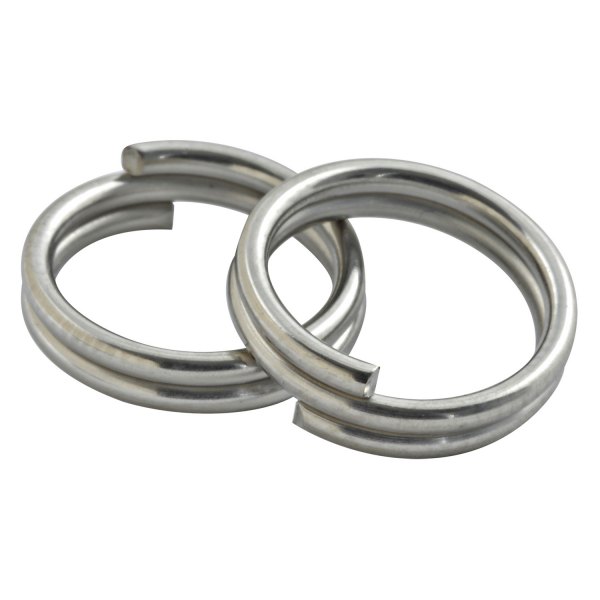 South Bend® - 2 Size 20 lb Test Stainless Steel Split Rings, 10 Pieces